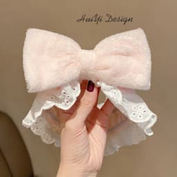 cute carrot Plush face wash hair band winter warm letter rabbit ear headbands fashion bow wide edge girl hair bands headdress