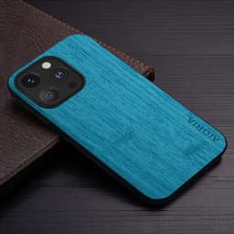 Case for iPhone 15 16 14 13 12 11 Pro Max Mini XR X XS Max Plus Funda Bamboo Wood Pattern Leather Cover Luxury Coque Case Capa