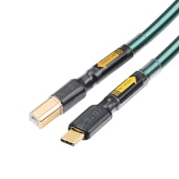 Silver Plated Hifi Usb Cable High Quality 6N OCC A-B C-B Cable Type DAC Decoding Data Cable USB Cable