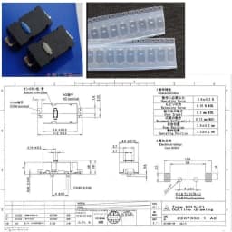 Free Shipping 10-100Pcs New Original micro switch D2LS-21 Blue dot 0.74N / D2LS-11 White dot 1.20N D2LS left and right side keys