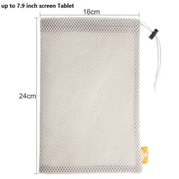 HAWEEL Headphone Phone Nylon Mesh Storage Pouch Bag For Smart Phones/iPad/Power Bank/Camera Accessories/18.5x9cm/24x16cm