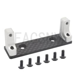 Aluminum Servo Mount Carbon Fiber Holder Servo Fixed Bracket for 1:10 Axial SCX10-AXI03004 Capra 1.9 Upgrade Parts