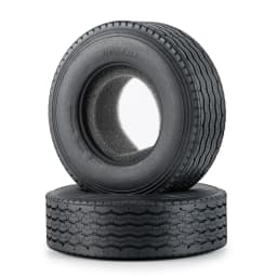 YEAHRUN 22/25/28/30mm Rubber Tyres Wheel Tires for Tamiya 1/14 RC Trailer Tractor Truck Front & Rear Wheel Rims Accessories Part