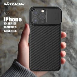 for iPhone 15 14 13 Pro Max Case Nillkin CamShield Slide Camera Frosted Shield Cover for iPhone 15 14 Plus 13 Pro Case