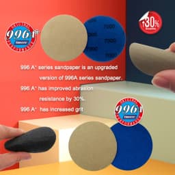 100Pcs 3 Inch 75mm Waterproof Sanding Discs Hook Loop Silicon Carbide Sandpaper Wet/Dry 60 -10000 Grit For Polishing Grinding