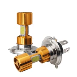 H4/P15D/BA20D 18W LED 3 COB Motorcycle Headlight Bulb 66000LM 6000K Hi/Lo Beam Light
