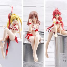 Fate/saber Sexy Anime Figure kawaii girl Figure Fate Stay Night Saber Action Figure Toys Accessories Car Dashboard Toy