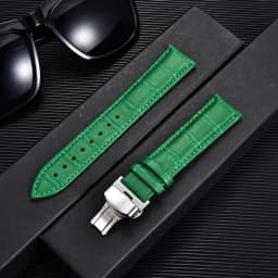 REMZEIM Watch Accessories Watch Strap 18mm 20mm 22mm 24mm Cow Leather Watch Band Blue Green Red Brown Black Watchband