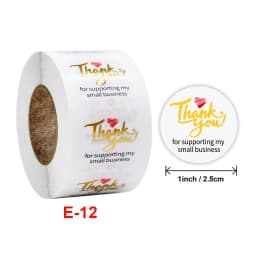 100-500 Pcs 1Inch Gift Transparent Sealing Thank You Stickers Design Scrapbooking Festival Birthday Party Decorations Labels
