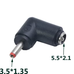 DC Connector 5.5 X 2.1MM Female Power Adapter to 3.0×1.35, 5.0*3.0, 4.0×1.7, 5.5×2.1, 5.5×2.5, 6.3×3.0, 6.0×4.4MM Male 90 Degree