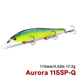 TSURINOYA Suspending Minnow 115SP 115mm 17.2g Weight System Fishing Lure AURORA Pike Bass Jerkbait Hard Bait