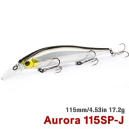 TSURINOYA Suspending Minnow 115SP 115mm 17.2g Weight System Fishing Lure AURORA Pike Bass Jerkbait Hard Bait