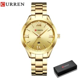CURREN Ladies Watch For Women Fashion Retro Female Waterproof Watch Steel Quartz Watch For Women Christmas Relógio Feminino 9007