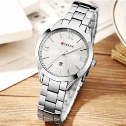CURREN Ladies Watch For Women Fashion Retro Female Waterproof Watch Steel Quartz Watch For Women Christmas Relógio Feminino 9007
