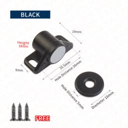 NAIERDI Strong Magnetic Cabinet Door Catches Silver Magnetic Cabinet Catches Powerful Magnet Door Closer Door Hardware