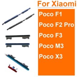 Power On/Off Side Button For Xiaomi Poco F1 F2 F3 M3 X3 Volume Audio Control Side Key Button Repair Replacement Parts
