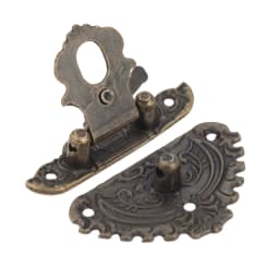 1pc Antique Bronze Hasp Latch Jewelry Wooden Box Lock Mini Cabinet Buckle Case Locks Decorative Handle 50*56mm