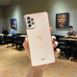 Love Heart Phone Case On For Samsung Galaxy A32 A 32 A52 A72 A 52 4G 5G A52S A53 A23 A33 A73 A12 A54 A34 Silicone Luxury Cover