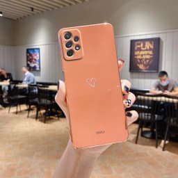 Love Heart Phone Case On For Samsung Galaxy A32 A 32 A52 A72 A 52 4G 5G A52S A53 A23 A33 A73 A12 A54 A34 Silicone Luxury Cover