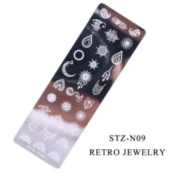 12Designs Retro Flower Butterfly Nail Art Templates Stamping Plate Snowflake Animal Lace Stamp Templates Plate Image Decor Tools