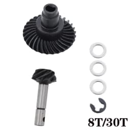 8T 24T/27T/30T/33T Steel Helical Bevel Axle Gear for 1/10 RC Crawler Axial SCX10 II III 90046 axi03014 RBX10 Capra 1.9 utb