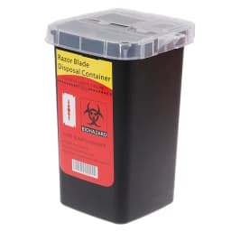 Barber Shop Accessories Feather Razor Blade Disposal Case Trash Can Easy to Be Cleaned Disposable Recycling Bin Box