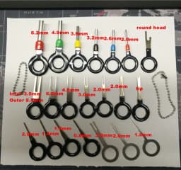 21Pcs Car Plug Terminal Removal Tool Pin Needle Retractor Pick Electrical Wire Puller Hand Tools Kit