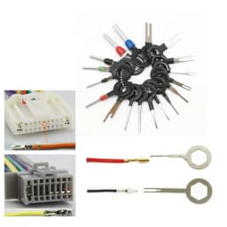 21Pcs Car Plug Terminal Removal Tool Pin Needle Retractor Pick Electrical Wire Puller Hand Tools Kit