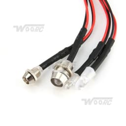 RC LED Light Kit Headlamps for 1/10 1/8 1/12 RC Car Truck Crawler Drift Car Headlight Taillight TRAXXAS HSP HPI MN99 MN90