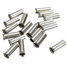 500/300/100pcs Non-Insulated Wire Connector Ferrules Electrical Cable Terminal Copper Bare Tinned Crimp Terminal 0.5mm2-16mm2