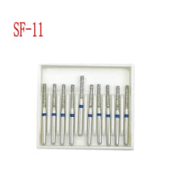 10pcs/box 1.6mm Shank Dental Diamond Burs Drill FG Diamond for High Speed Handpiece Burs Dentist Drills