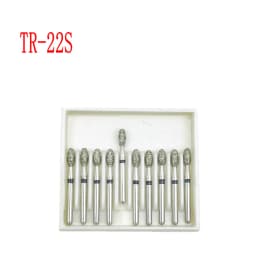 10pcs/box 1.6mm Shank Dental Diamond Burs Drill FG Diamond for High Speed Handpiece Burs Dentist Drills