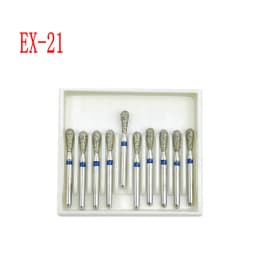 10pcs/box 1.6mm Shank Dental Diamond Burs Drill FG Diamond for High Speed Handpiece Burs Dentist Drills