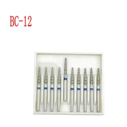 10pcs/box 1.6mm Shank Dental Diamond Burs Drill FG Diamond for High Speed Handpiece Burs Dentist Drills