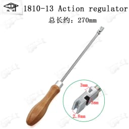 HUATOOL Piano Tuning Trimming Tool 1810, Keyboard Pin Multi-Accent Head Bracket Bend Hook, Piano Repair Maintenance Spare Parts