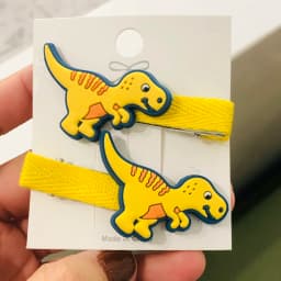 2Pcs/Set Girls Cute Dinosaur Animal Thread Cloth Hairpins Children Sweet Hair Clip Barrettes Headband Kids Hair Accessories