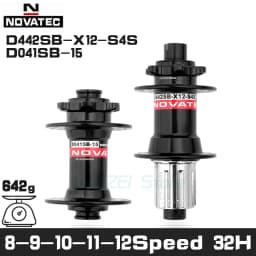 Novatec D041SB D042SB Hub MTB Bicycle Disc Card Brake Hub 28/32/36 Holes Red Black 8/9/10/11 speed Mountain bearing Hubs