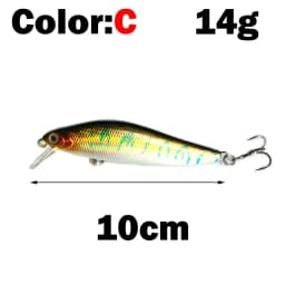 OUTKIT 1pcs Fishing Lure Minnow 7g10g Sinking Artificial Bait 3D Eyes Plastic Wobblers Tackle Pesca Far-casting Magnet System