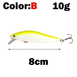 OUTKIT 1pcs Fishing Lure Minnow 7g10g Sinking Artificial Bait 3D Eyes Plastic Wobblers Tackle Pesca Far-casting Magnet System