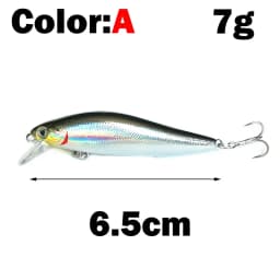 OUTKIT 1pcs Fishing Lure Minnow 7g10g Sinking Artificial Bait 3D Eyes Plastic Wobblers Tackle Pesca Far-casting Magnet System