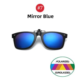 VIVIBEE 2026 Flip Up Clip on Sun Glasses for Men Driving Glasses Clips Fishing Female Anti-UVA UVB Polarized Night Vision Lens