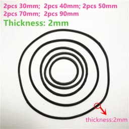 9 Sizes Silicone Rubber Band Pulley Transmission Engine Drive Round Beslts Tape DIY Toy Module Car Motor Stretch Drop Shipping