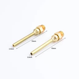 2Pcs/lot Large and Small Diameter Hot Melt Glue Gun Nozzle 2.0x70mm 3.0x50mm 2.0x50mm Pure Copper Long Short Glue Gun Nozzle