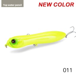 Hunthouse Pencil Fishing Lure Surface Darter Bait 11/13cm Top Quality Pencil Fish Bass Pike Lure Crazy Snake Head Holographic