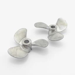 1PC Right Left Hand 4mm Shaft 3-Blades Metal Propeller Submerged Prop 28mm 32mm 36mm 40mm 44mm 48mm for RC Boat Marine Tug Bait