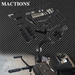 Motorcycle Black Forward Controls Complete Kit Pegs Levers Linkages For Harley Sportster XL883 XL1200 2004-2013 2014-2021 2022