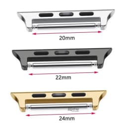 Connector Adapter for Apple Watch Series 6 40mm 49mm Band Connectors for Apple Watch 44mm 45/41mm Stainless Steel 8 7 SE 5 4 3 9