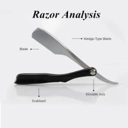 Pro Salon Hair Shaving Razor Zinc Alloy Folding Razor ABS Handle Shaving Eyebrow Shaving Hairdressing With Free 10 Blades