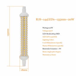 10w 15w 20w R7S Floodlight LED Lamps SMD 2835 78mm 118mm 135mm Dimmable LED Light Bulb 220V Energy Saving Replace Halogen Light