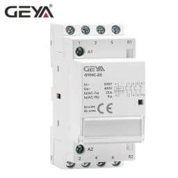 GEYA Din Rail Automatic Modular Household Contactor AC230V 4P 25A 4NO 2NO2NC 3NO1NC 50/60Hz